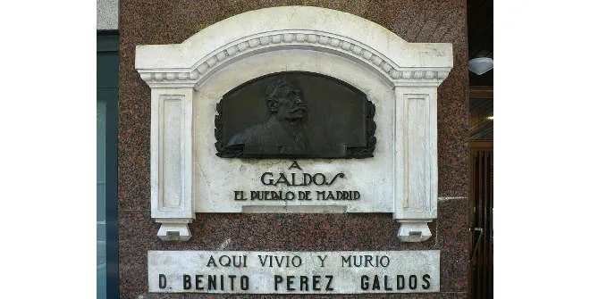 Lápida a Benito Pérez Galdós