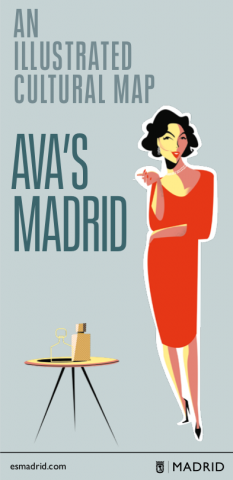 An illustrated map of Ava Gardner's Madrid