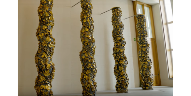 Columnas salomónicas en la Galería de las Colecciones Reales