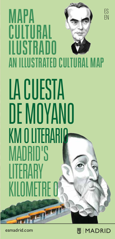 Mapa cultural ilustrado La cuesta de Moyano. KM 0 literario (PDF). Pulsa para descargar