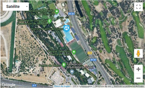 Parque Deportivo Puerta de Hierro. Pulsa en la imagen para ver la situación del recurso en Google Maps