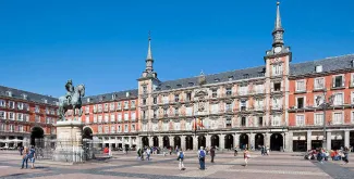 Plaza Mayor de Madrid. Pincha sobre la imagen para disfrutar de la lista de vídeos 360 grados de Madrid