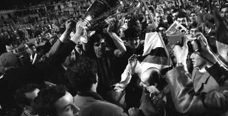 AC Milan celebrate winning the 1968/69 European Cup final © Getty Images​